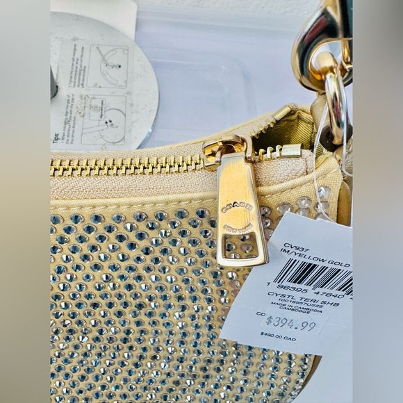 COACH Teri Mini Crossbody Bag decorated with crystals NEW - Picture 7 of 14
